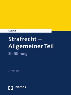cover image of Strafrecht--Allgemeiner Teil